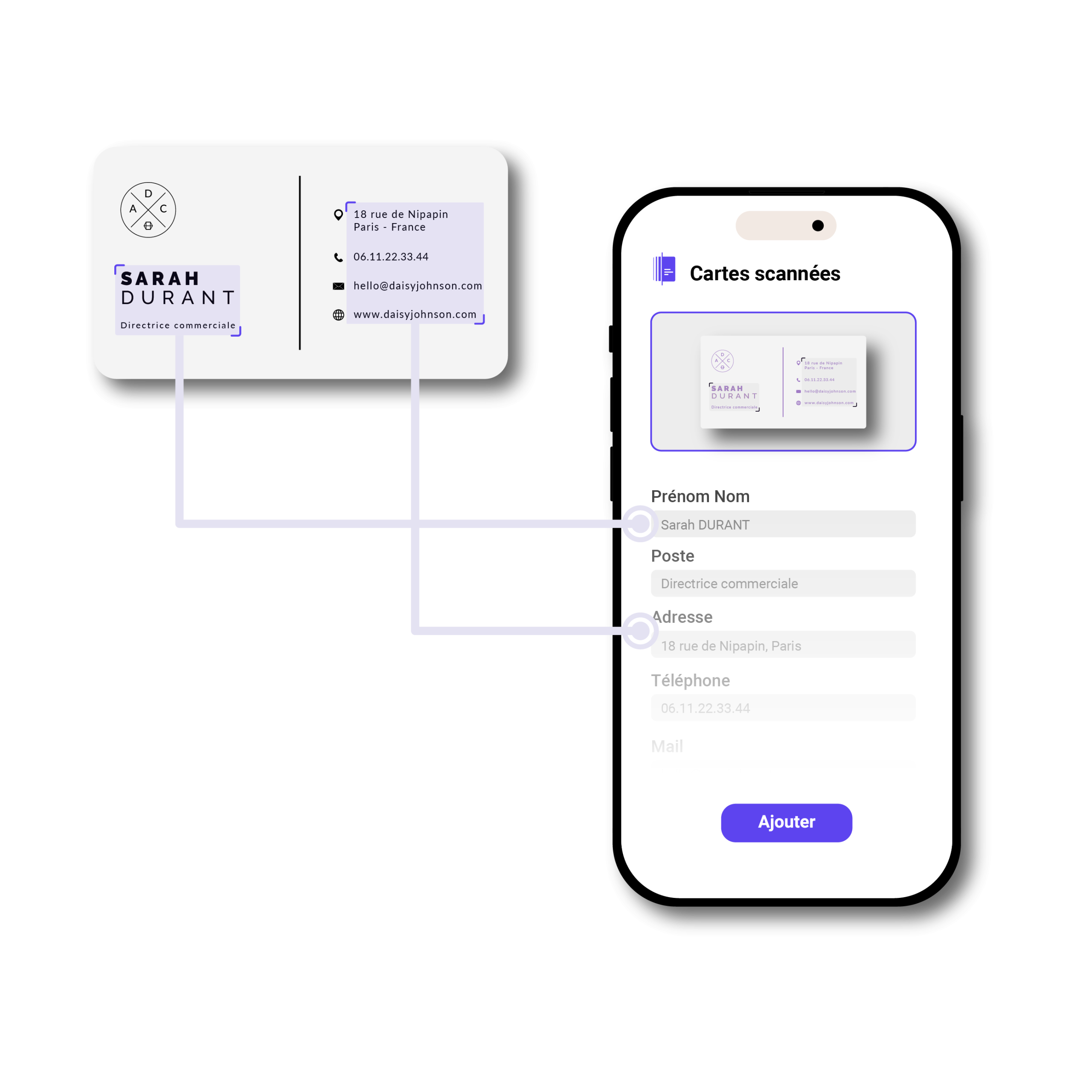 scanner carte de visite en ligne avec ScanMaCarte